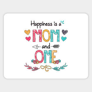 Happiness Is A Mom And Ome Wildflower Happy Mother's Day Magnet